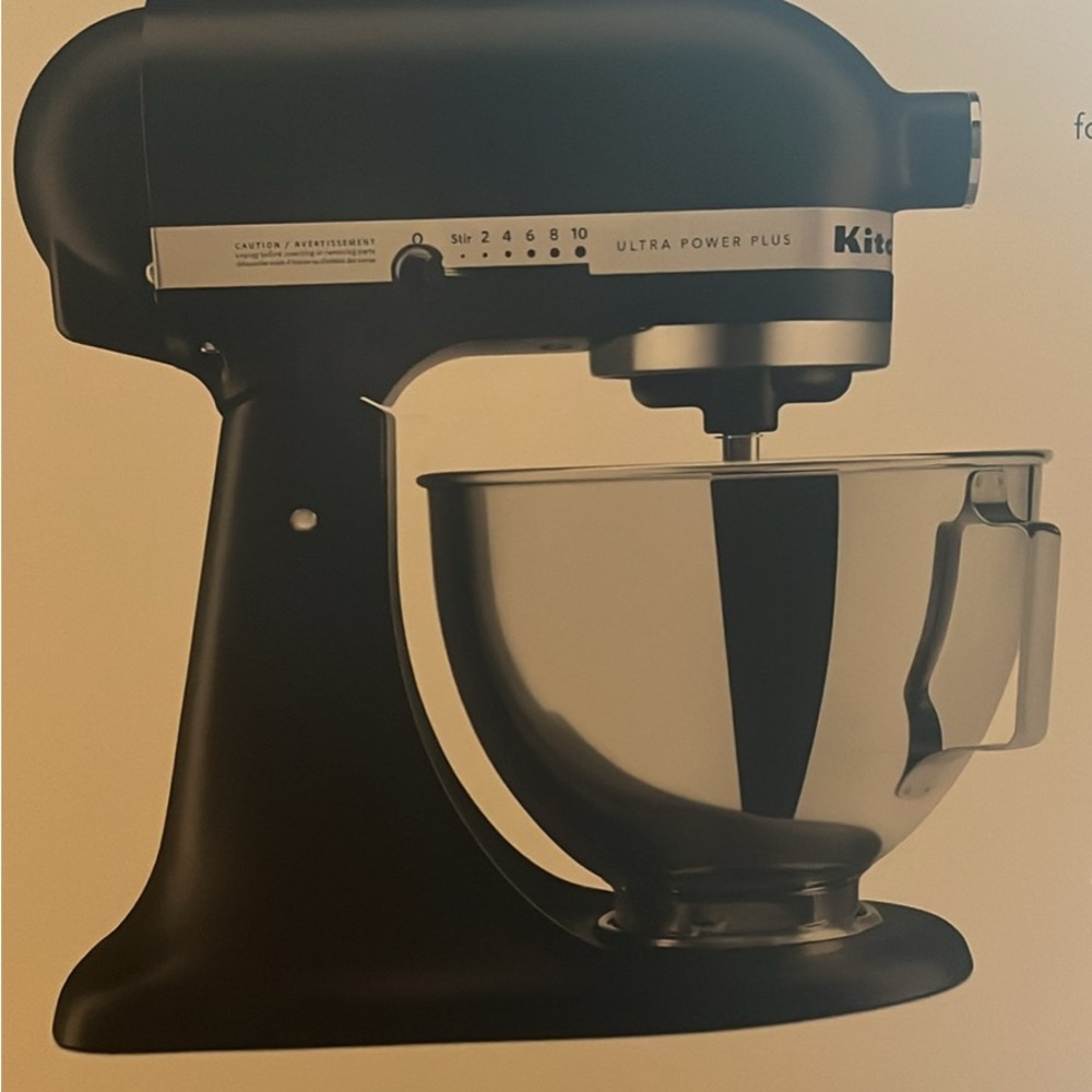 KitchenAid Ultra Power Plus Mixer in Black and Silver